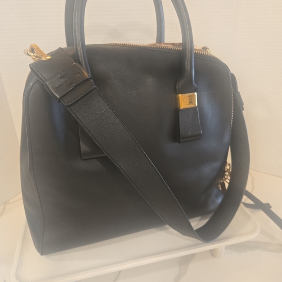 Furla Pony Style Calf Hair Leather Leopard Animal Print Satchel Shoulder Bag - Picture 8 of 16